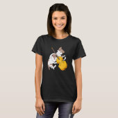 Cat Kitten Playing Cello Cat  Cello Player Cellist T-Shirt (Vorne ganz)