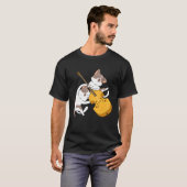 Cat Kitten Playing Cello Cat  Cello Player Cellist T-Shirt (Vorne ganz)