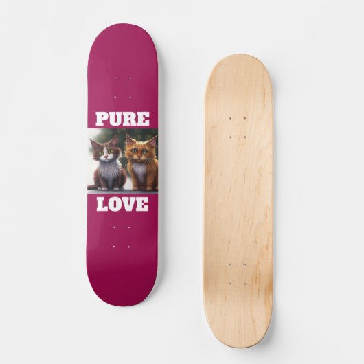 CAT KITTENKUNST PURE LIEBE SKATEBOARDS (Vorderseite)