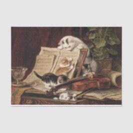 Cat & Kittens ・ Henriette Ronner-Knip (1821-1909) Seidenpapier