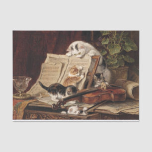 Cat & Kittens ・ Henriette Ronner-Knip (1821-1909) Seidenpapier