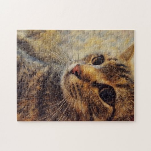 Cat Kitty Art Cat Lover Puzzle (Horizontal)