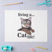 Cat Kitty Funny Seidenpapier (Basteln)