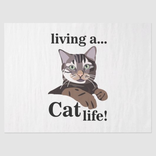 Cat Kitty Funny Seidenpapier (Vorderseite)