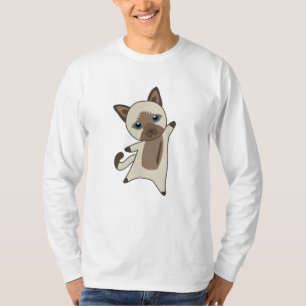 Cat Kitty Fur Nose Niedlicher Tiere Kinder Siam T-Shirt