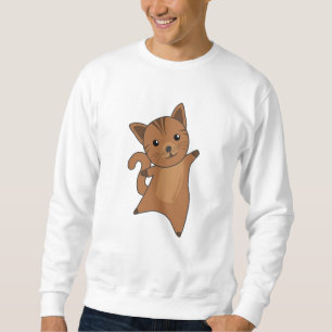 Cat Kitty Fur Nose Niedlicher Tiere Meow Sweatshirt