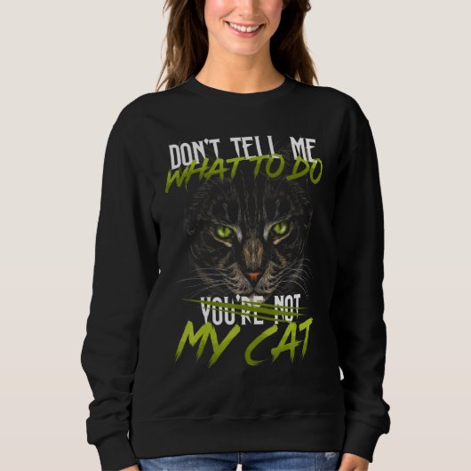 Cat Kitty Kitten Cat Mama Cat Vater Tier Sweatshirt (Vorderseite)