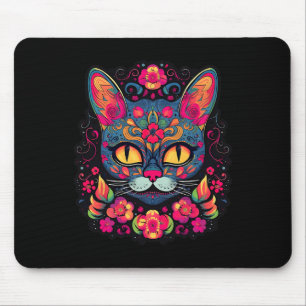 Cat Kitty Kitten Paws Zucker Skull Calavera Hallow Mousepad