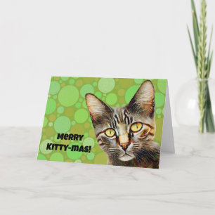 Cat Kitty Kitty mas Weihnachtskarte Niedlich Karte