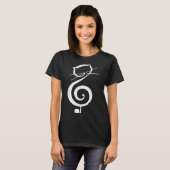Cat Kitty Treble Music Clef Funny Cat Music Notes T-Shirt (Vorne ganz)