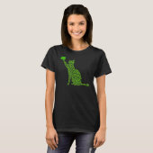 Cat Kleeblatt Happy Saint Patrick's Day Cat Irish T-Shirt (Vorne ganz)