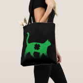 Cat Kleeblatt St. Patricks Day Tasche (Von Nahem)