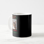 Cat klopft über den Weihnachtsbaum Kaffeetasse (Vorderseite Links)