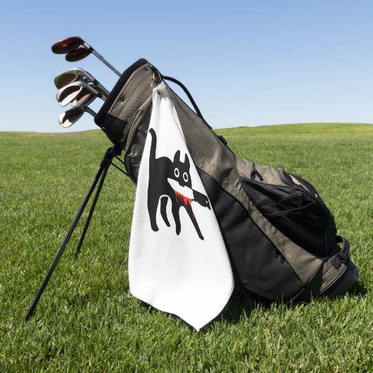 Cat Knife Golfhandtuch (Gras)