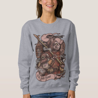 Cat Knight Vintag drucken Sweatshirt