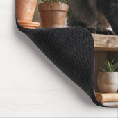 Cat Knocking Off 2026 Year from Bookcase Mousepad (Ecke)
