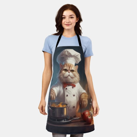 Cat Koch Kochen Delikatessen Schürze (Getragen)