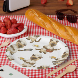 Cat Koch kocht Frühstück Pappteller