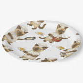 Cat Koch kocht Frühstück Pappteller (Schrägansicht)