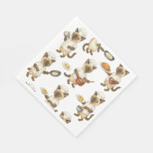 Cat Koch kocht Frühstück Serviette (Ecke)