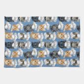 Cat Koch Kocht Niedliches Muster Geschirrtuch (Horizontal)