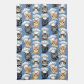 Cat Koch Kocht Niedliches Muster Geschirrtuch (Vertikal)