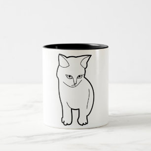 Cat Kontur Kaffee Tasse