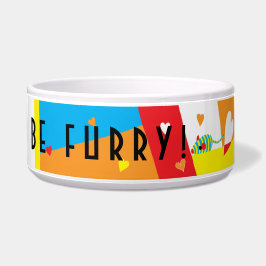 CAT-Kugel für Haustiere groß "Essen, trinken und F Napf