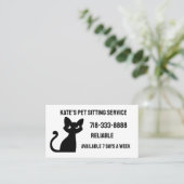 CAT-KUSTOM-GESCHÄFTSKARTEN VISITENKARTE (Stehend Vorderseite)