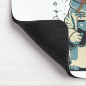 Cat-Labrador Fokussiert Mousepad (Ecke)