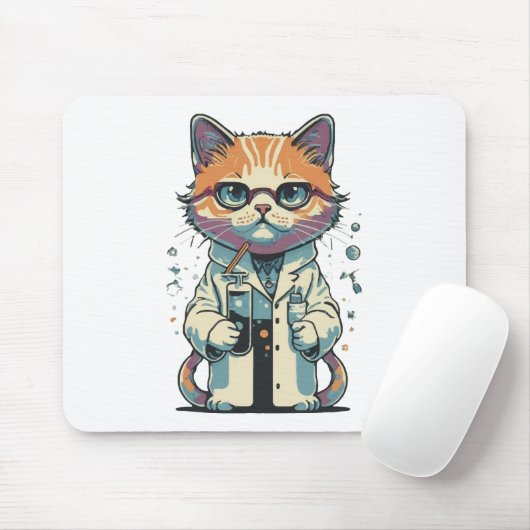 Cat-Labrador Fokussiert Mousepad (Mit Mouse)