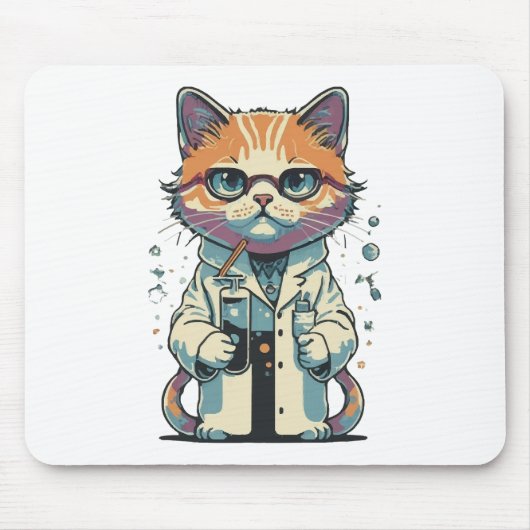 Cat-Labrador Fokussiert Mousepad (Vorne)