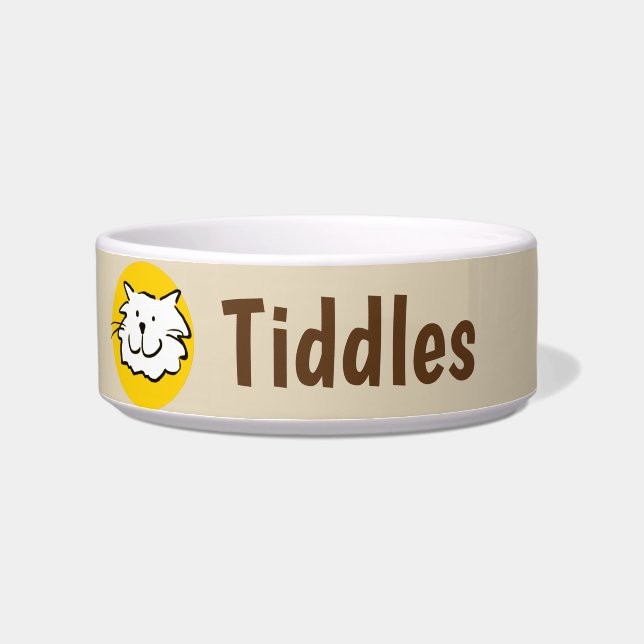 Cat Lächeln Design Napf (Links)