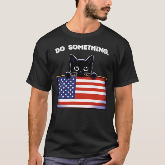 Cat Ladies Do Something Kamala Harris 2024 Electio T-Shirt (Vorderseite)