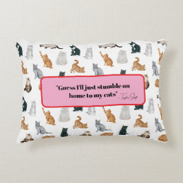 Cat Lady Accent Pillow Dekokissen