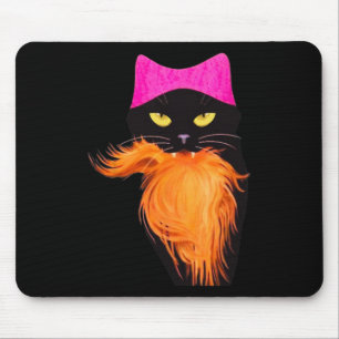 Cat Lady Against Orange Felon Halloween T-Shirt 20 Mousepad