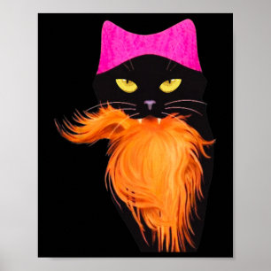 Cat Lady Against Orange Felon Halloween T-Shirt 20 Poster