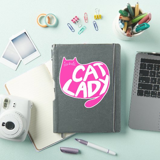 Cat Lady Aufkleber (iPad Hülle)