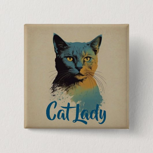 Cat Lady Button (Vorderseite)