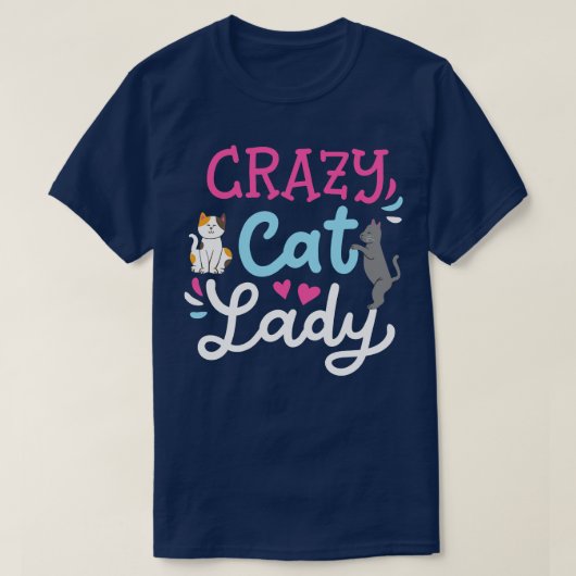 Cat Lady Cat Owner T-Shirt (Design vorne)