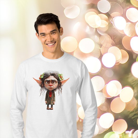 Cat Lady Christmas Elf Men's T-Shirt
