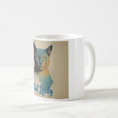 Cat Lady Coffee Tasse (VorderseiteRechts)