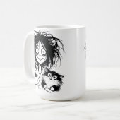 Cat Lady coffee Tasse 15oz (Vorderseite Links)