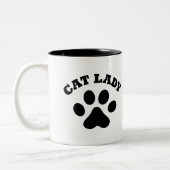 Cat Lady Coffee Tasse - Cat Lover Geschenk (Links)