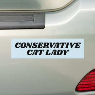 CAT LADY CONSERVATIVE AUTOAUFKLEBER