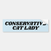 CAT LADY CONSERVATIVE AUTOAUFKLEBER (Vorne)