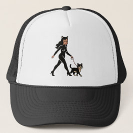 Cat Lady Cutie Tuxedo Cat | Cats Mom Comic Graphic Truckerkappe