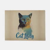 Cat Lady Doormat Fußmatte (Vorderseite)