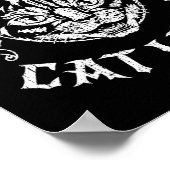 Cat Lady for Kamala Harris 2024 Feminist Voting Poster (Ecke)