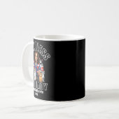 Cat Lady for Kamala Harris Funny Election 2024 Kaffeetasse (Vorderseite Links)